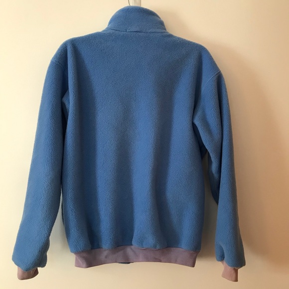 Patagonia Blue Fleece with Lilac Cuffs - Picture 3 of 6
